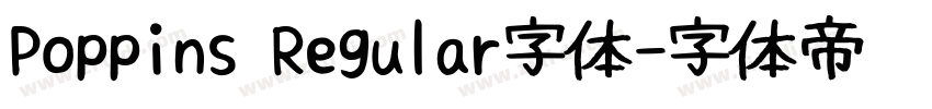 Poppins Regular字体字体转换